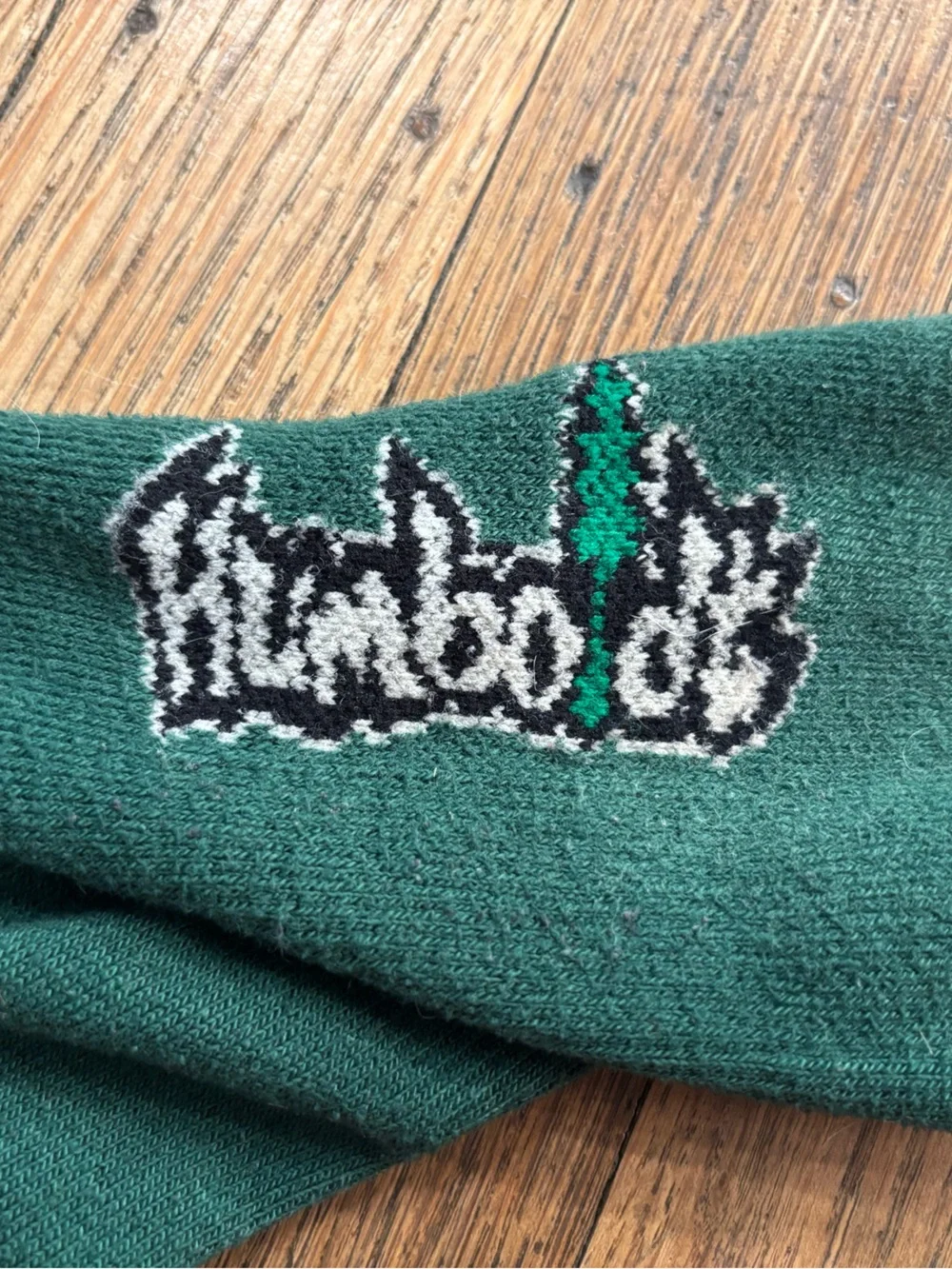 Forest Graphic Crew Socks - Dark Green